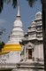 Thailand: The main chedi and the Kulai Chedi, Wat Phra Singh, Chiang Mai, Northern Thailand