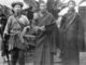 Tibet/ China: (From left to right:) A soldier, a Buddhist monk and a peasant stand for a photograph in Tibet in 1920.