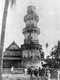 Cambodia: A 1918 photograph of the minaret and mosque in Svay Kleang in Kompong Cham Province.