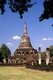 Thailand: Bell-shaped Sri Lankan-style chedi, Wat Chang Lom, Si Satchanalai Historical Park