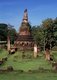 Thailand: Main chedi at Wat Phra Kaew, Kamphaeng Phet Historical Park