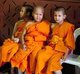 Thailand: Young Buddhist novices at Wat Mahathat, Phetchaburi